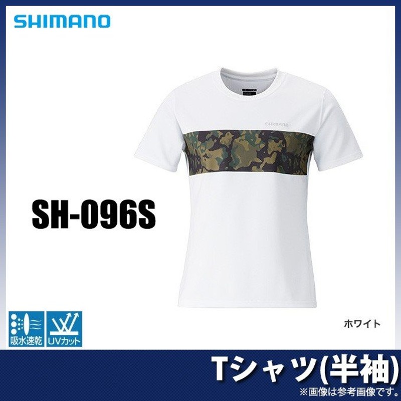 シマノ Tシャツ(半袖) (SH-096S) (カラー：ホワイト) (サイズ：S-XL)(5) 通販 LINEポイント最大0.5%GET |  LINEショッピング