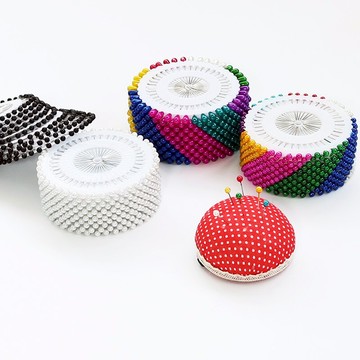 彩色大頭針固定針服裝立裁珠針定位針防銹珍珠大號記號定型針工具