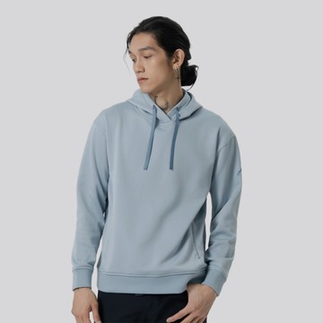 Tipi 輕量內刷毛長袖連帽上衣 男女共版 淺藍色