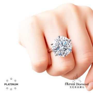 Alesai 艾尼希亞鑽石 IGI 5.03克拉 D/VVS2 PT950 白金 鉑金 六爪鑽戒 培育鑽石 3EX+IDEAL 車工