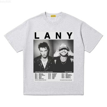 LANY 2026演唱會周邊 應援純棉T恤 美式水洗oversize 水洗短袖 水洗T 短袖 T恤【M-5XL】
