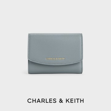 【CHARLES & KEITH】Briony 弧形摺疊短夾｜新品上架｜秋季新品｜生日送禮推薦｜快速出貨｜小CK｜官方直營