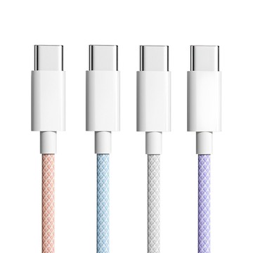 Type C公 - C公 【1.5M】用不壞系列 60W iphone15-17通用快充編織線 充電線 傳輸線 尼龍編織線 快充線 充電線 Type-C