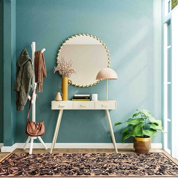 【Fuwaly】超細纖維止滑膠底地墊_瑰-78x178cm