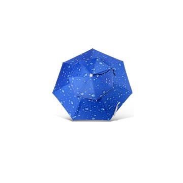 自動折傘 快速到貨雙層防風防雨透氣傘帽(4入組)