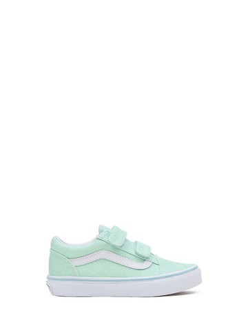 vans uy old skool v glitter pastel blue
