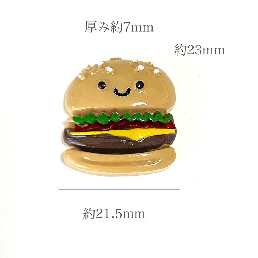 デコレーションパーツ 食べ物 フード 2個 レディース ハンドメイド 手芸材料 資材 キッズ  子供 ピアス イヤリング ヘアアクセサリー pt-1854b