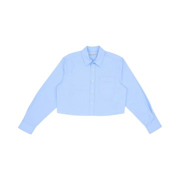 alexanderwang 刺繡標誌短版襯衫