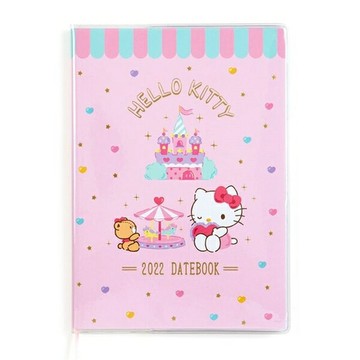 【震撼精品百貨】2022年 掛曆/年曆/手帳 日本三麗鷗  Hello Kitty 2022 B6行事曆 (粉色款)#74962 震撼日式精品百貨