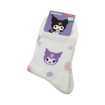 一品川流 酷洛米 少女襪-點點-22~26cm-2雙入