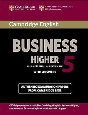 Cambridge English Business 5 Higher Student's Book with Answers (1版) ESOL 2011 Cambridge