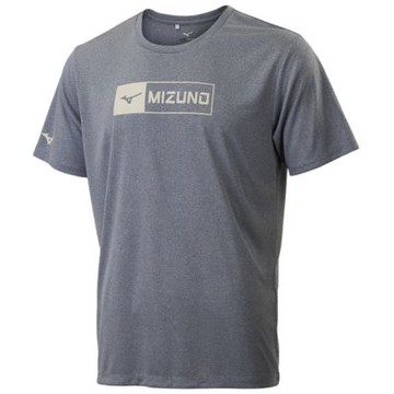 MIZUNO 美津濃 短袖上衣 男 訓練 慢跑 灰 32TAC00106