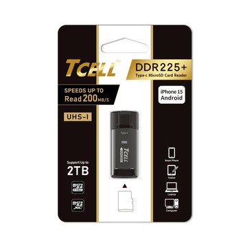 TCELL冠元高速Type-C鋅合金讀卡機