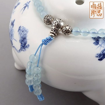 108顆海藍寶念珠