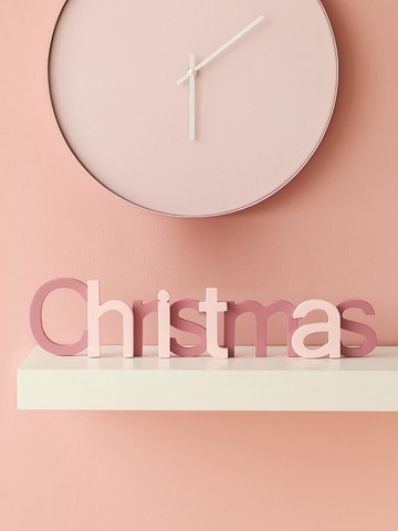 Christmas圣誕字牌創意字母擺件玄關客廳房間布置擺設北歐裝飾品