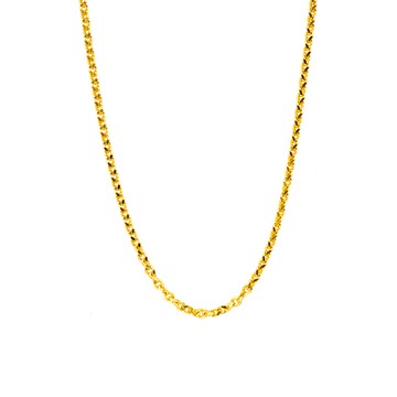 Jove gold JoveGold漾金飾 迷戀黃金左右鍊(約1錢)(約1.4尺/42cm)