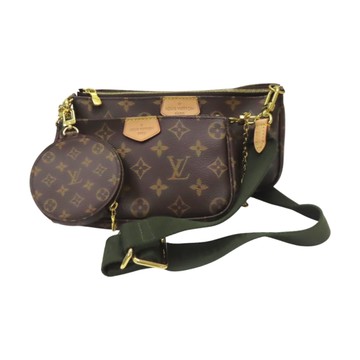 LOUIS VUITTON 路易威登 棕色原花帆布 Multi Pochette Accessoires 肩背包 M44813 【二手名牌BRAND OFF】