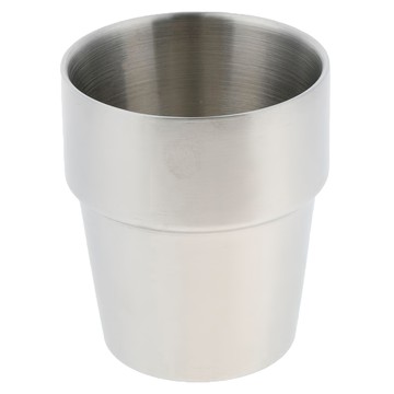 AOK #304韓式雙層杯 300cc  1個  不鏽鋼