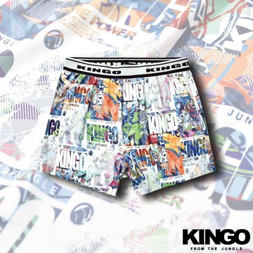 【KINGO】快乾涼感-寬鬆版內褲 /吸濕排汗/四角褲/男生內褲/機能快乾/多色任選/台灣製2025new