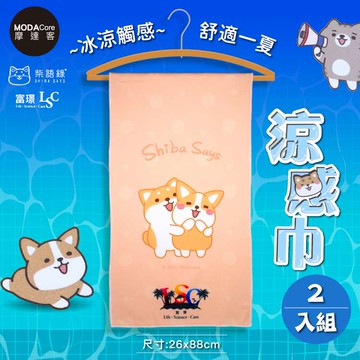 【富璟】柴語錄聯名款涼感巾二入組四款可選-廢柴抱抱_廠商直送