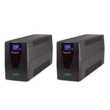 UPS 飛碟 1KVA 在線互動式UPS 含穩壓/USB監控軟體/觸碰式LCD翻頁/LCD自動休眠 TS10H  2個
