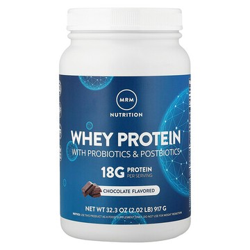 MRM Nutrition, 乳清蛋白，含益生菌和益生素，巧克力味，2.02 磅（917 克）