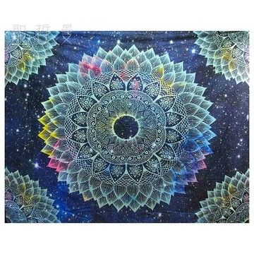 星際豐盛曼達拉𓆹聖壇布/掛布/掛毯/壁掛裝飾/桌布/地墊/野餐墊/沙灘巾/居家裝飾