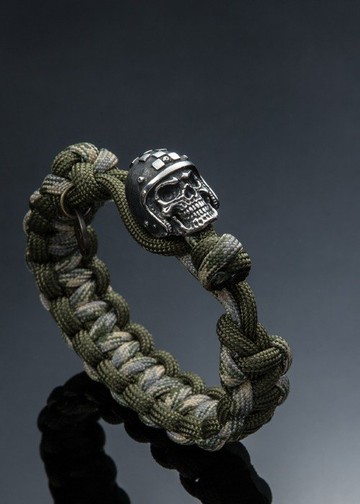Helmet Skull Survival Bracelet 安全帽骷髏求生手環(數位迷彩)