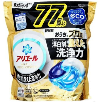 日本p&gariel 4d洗衣凝膠球77顆/袋--含漂白劑 *1