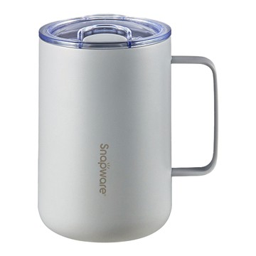 Corelle Brands 康寧餐具 輕瓷不鏽鋼保溫保冰辦公杯  峽谷灰  1個  620ml