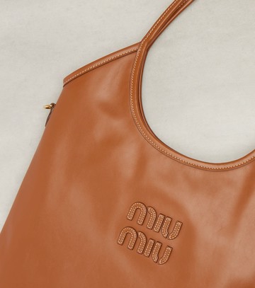 Miu Miu Ivy leather tote bag