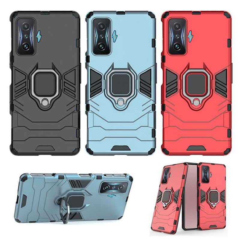 Xiaomi POCO F4 GT/Redmi K50 Gaming 耐衝撃 カバー スタンド機能 リング付き 2重構造 TPU シャオ 耐衝撃ケース  おすすめ おしゃれ 一体型スマホリング付き | LINEショッピング