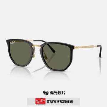 【RayBan 雷朋】六角形複合式偏光太陽眼鏡(RB4451-630658 53mm 偏光鏡片)