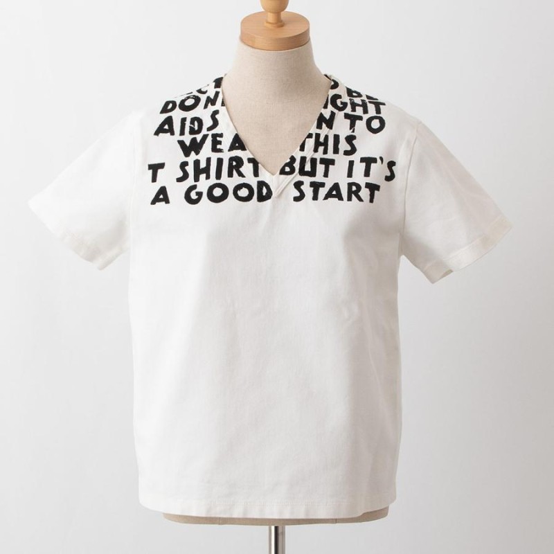 エムエム6 メゾンマルジェラ MM6 MAISON MARGIELA レディース Tシャツ ホワイト SIDA TEE S62NC0062  S30653 101 WHITE | LINEショッピング