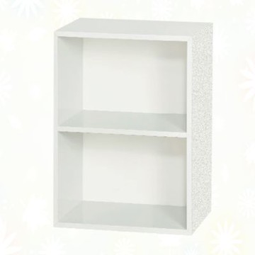 文創集-南亞塑鋼     川崎 南亞塑鋼1.4尺開放二格收納櫃-43.4x31x60.7cm免組