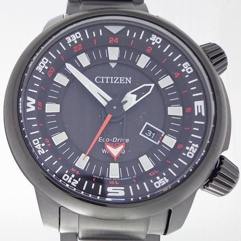 CITIZEN 逆輸入 BJ7086-57E シチズン 日本製 エコドライブ 200m防水 GMT ダイバーズ メンズ 腕時計 ブラック  DIVER'S SOLAR Made In Japan | LINEブランドカタログ