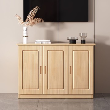 免運 木電視櫃實木餐邊櫃現代簡約家用客廳收納櫃靠墻多功能櫃定制寬328L 快速出貨