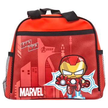 IRON MAN 鋼鐵人 單層便當袋 尼龍材質  26 × 23 × 15cm  紅色  1個