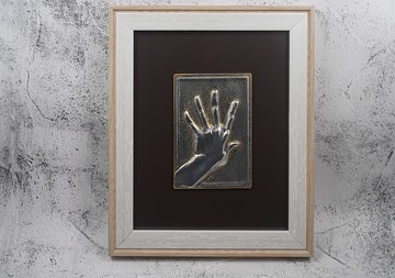 錫雕手語造型磁鐵-愛不完