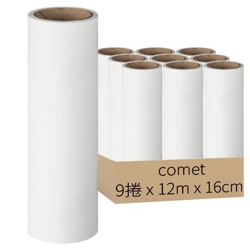 comet 斜撕一般型自黏除塵滾輪補充包  9捲  12m x 16cm