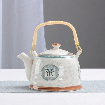 💯可開發票#大號提樑壺傢用酒店餐廳批髮泡茶壺單壺開水壺冷水壺花茶壺陶瓷