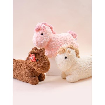 2026馬年生肖吉祥物小馬玩偶抱枕娃娃豆豆馬毛絨玩具公司年會禮品