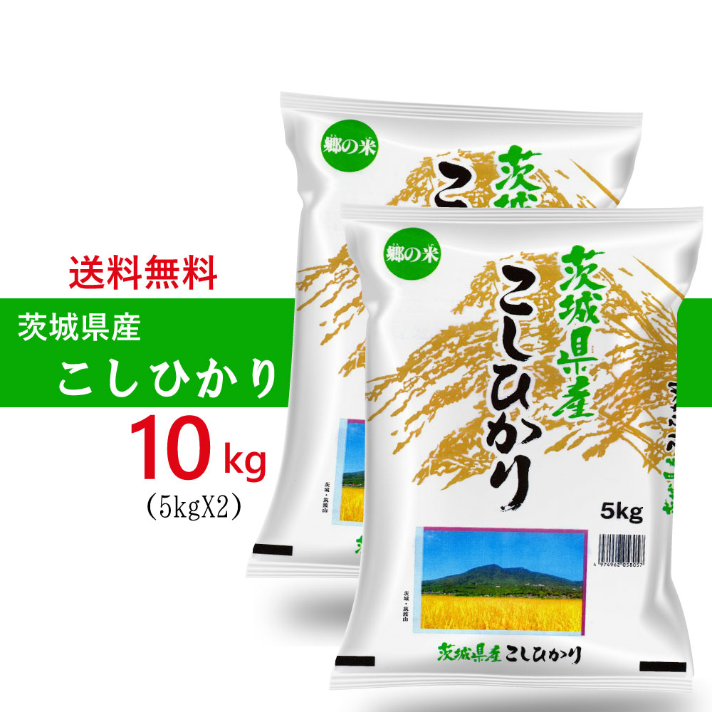  茨城県産 新米 コシヒカリ 精米 5kgX2袋 お米（沖縄離島は除く)　米屋直送　こしひかり 令和5年産