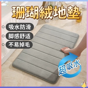 【現貨🔥隔日到貨】浴室腳踏墊 吸水地墊 珊瑚絨地墊 記憶地墊 腳踏墊 門口腳踏墊 浴室腳踏墊 腳踏墊 厨房地墊 地毯吸水