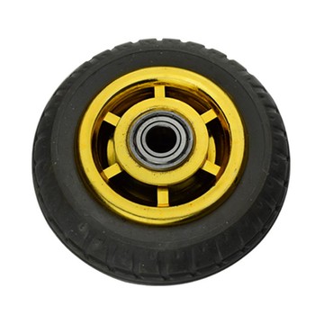 6寸橡膠重型靜音腳輪3寸4寸5寸8寸手推車腳輪子萬向輪拖車單輪