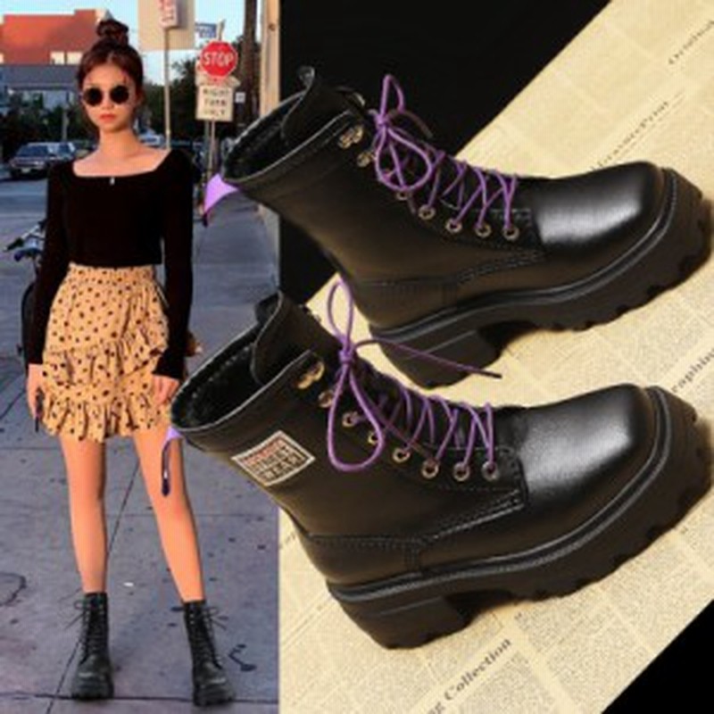 マーティンブーツ レディース 身長アップ6cm 厚底ブーツ ハイカット イギリス風 ショートブーツ ファッション おしゃれ 秋冬新作 通販 Lineポイント最大1 0 Get Lineショッピング