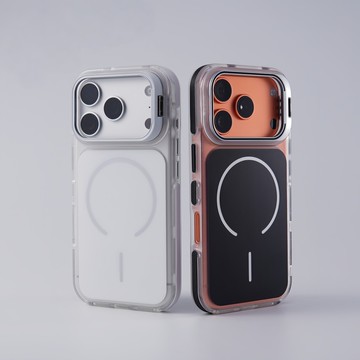 防滑邊框 鏡頭支架 磁吸手機殼 適用於 iPhone 17 16 15 14 13 Pro max 防摔殼 保護殼