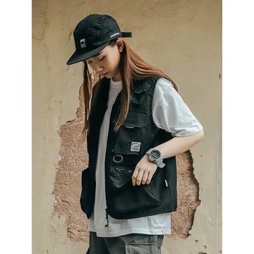 夏季山系戶外戰術無袖馬甲男女痞帥薄款多口袋工裝機能風背心外套