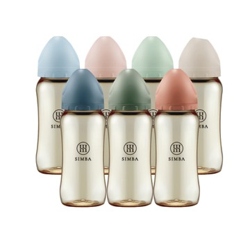 小獅王辛巴 simba 蘊蜜鉑金PPSU寬口防脹氣奶瓶360ml(十字孔)(多色可選)