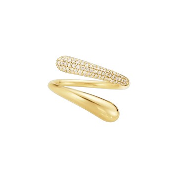 MERCY 戒指(18K黃金, 鑽石, 0.37 ct.)
